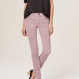 Loft Modern Skinny Corduroy Pants in Lavender
